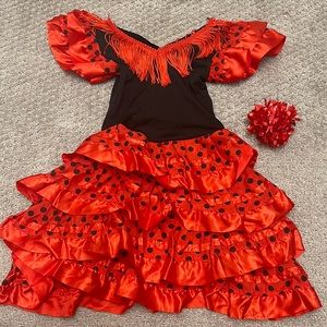 Flamenco baby girl dress